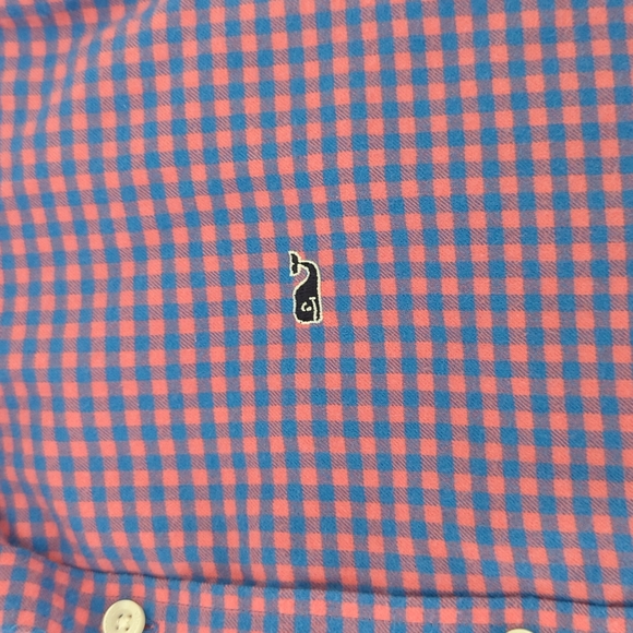 Vineyard Vines Gingham Whale Shirt Size XL 18 - Picture 2 of 5